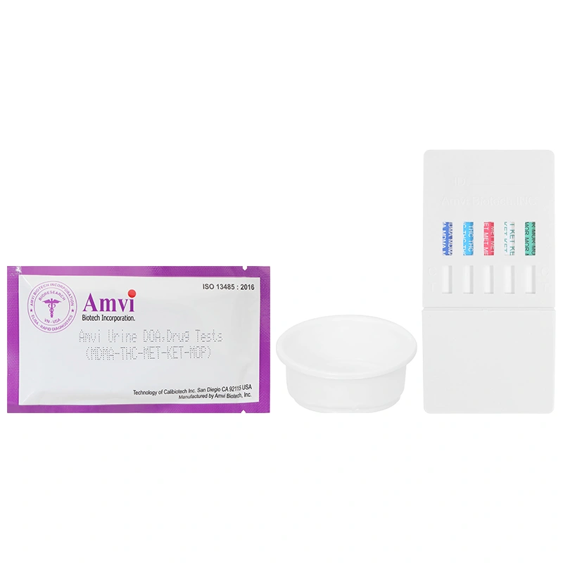 Que xét nghiệm ma túy AMVI Urine Doa Drug Tests (MDMA-THC-MET-KET-MOP) hộp 15 que - 